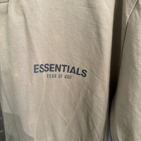 FEAR OF GOD ESSENTIALS Khaki Short Sleeve Polo - Picture 4 of 5